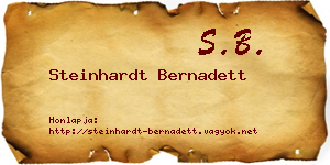 Steinhardt Bernadett névjegykártya